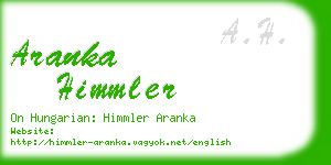 aranka himmler business card